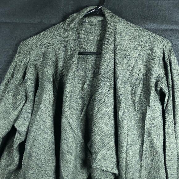 Express Womens Sweater Green Cardigan Open Front Cotton Long Sleeve Small - Picture 2 of 12